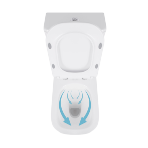 Унитаз-компакт Qtap Presto Quadro безободковый с сиденьем Soft-close QT24221215AW №6