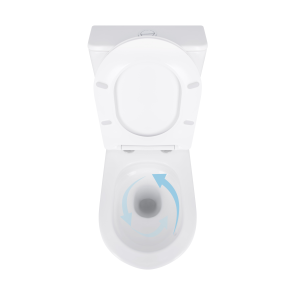 Унитаз напольный Qtap Virgo Ultra Quiet безободковый с сиденьем Soft-Close WHITE QT18226092AW №6