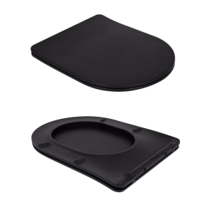 Унитаз напольный Qtap Scorpio Ultra Quiet безободковый с сиденьем Soft-Close MATT BLACK QT14226088AMB №8