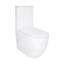 Унитаз напольный Qtap Robin New Ultra Quiet безободковый с сиденьем Soft-Close WHITE QT13226083AW