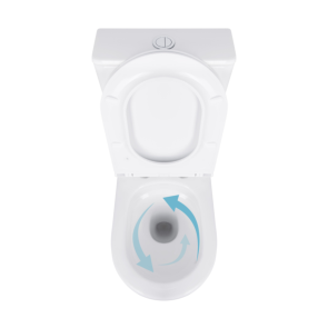 Унітаз підлоговий Qtap Robin New Ultra Quiet безобідковий з сидінням Soft-close WHITE QT13226083AW №6