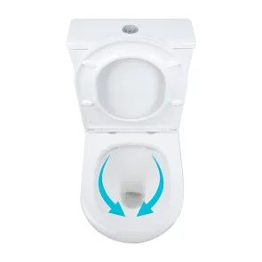 Унітаз підлоговий Qtap Dove Rimless безобідковий з сидінням Soft-close WHITE QT06228380BW №5