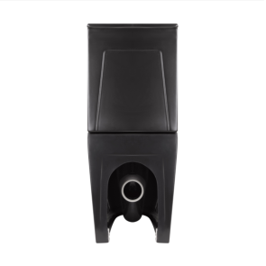 Унитаз напольный Qtap Robin Ultra Quiet безободковый с сиденьем Soft-Close MATT BLACK QT13226083AMB №7