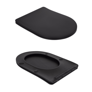 Унитаз напольный Qtap Robin Ultra Quiet безободковый с сиденьем Soft-Close MATT BLACK QT13226083AMB №8