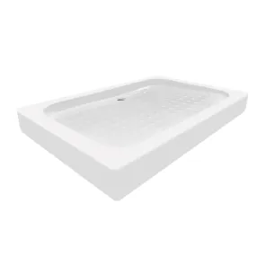 Душовий піддон KAPIELKA ST120x80х14 низький, прямокутний, діаметр зливу 52 мм Lidz №3