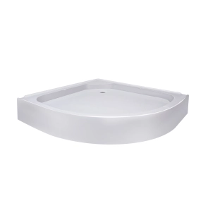 Lidz Душовий піддон KAPIELKA ST80x80x14 низький, напівкруглий, діаметр зливу 52 мм №3