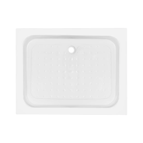 Душовий піддон KAPIELKA ST100x80х14 низький, прямокутний, діаметр зливу 52 мм Lidz №1