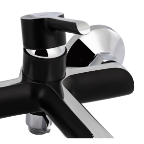Змішувач для ванни Qtap Grand (з душовим гарнітуром) QTGRABCR006 Chrome/Black №4