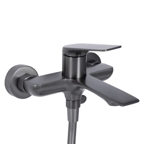 Смеситель Для ванны Qtap Vlasta New (c душевым гарнитуром) QTVLA259GMB45643 Gunmetal Black PVD №3