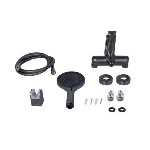 Смеситель Для ванны Qtap Vlasta New (c душевым гарнитуром) QTVLA259GMB45643 Gunmetal Black PVD №7