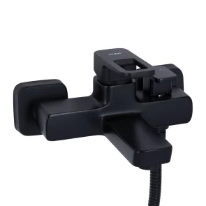 Смеситель для ванны Lidz Wawel 006 (c душевым гарнитуром) (k35) LDWAW006BLA45393 Black №3