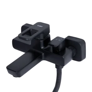 Смеситель для ванны Lidz Wawel 006 (c душевым гарнитуром) (k35) LDWAW006BLA45393 Black №5