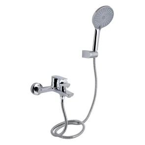Смеситель для ванны Qtap Leo New (c душевым гарнитуром) QTLEO259CRM45563 Chrome №1
