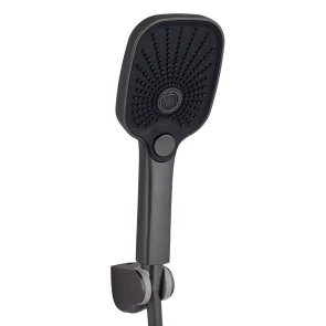 Смеситель Для ванны Qtap Gemini (c душевым гарнитуром) QTGEM259GMB45684 Gunmetal Black PVD №4