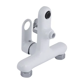 Смеситель для ванны Qtap Jay (c душевым гарнитуром) QTJAY259CRW45553 Chrome/White №3