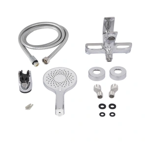 Змішувач для ванни Qtap Vlasta New (з душовим гарнітуром) QTVLA259CRM45642 Chrome №5