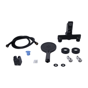 Змішувач для ванни Qtap Taurus (з душовим гарнітуром) QTTAU259BLM45662 Black Matt №7