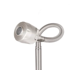 Змішувач для кухНі Lidz Aria 015F41 з гнучким виливом (k35) LDARI015F41NKS45306 Nickel №4