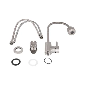 Змішувач для кухНі Lidz Aria 015F41 з гнучким виливом (k35) LDARI015F41NKS45306 Nickel №6