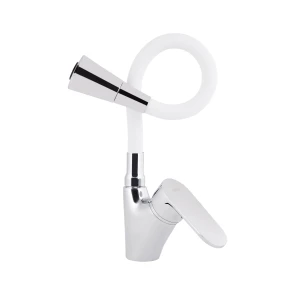 Змішувач для кухНі Lidz Tani 007F3 з гнучким виливом (k40) LDTAN007F3WCR40423 White / Chrome №3