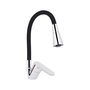 Змішувач для кухНі Lidz Tani 008F3 з гнучким виливом (k40) LDTAN008F3BCR39484 Black / Chrome №1