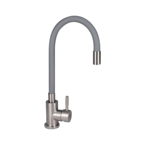 Смеситель Для кухни Lidz Aria 015F3 с гибким изливом (k35) LDARI015F3GRE43363 Grey №1