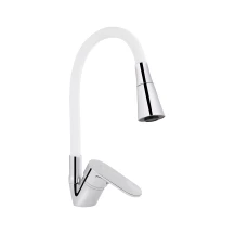 Смеситель для кухни Lidz Tani 008F3 с гибким изливом (k40) LDTAN008F3WCR37037 White / Chrome