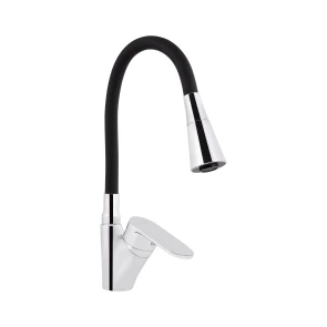 Змішувач для кухНі Lidz Tani 007F3 з гнучким виливом (k40) LDTAN007F3BCR37649 Black / Chrome №1