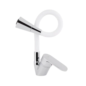 Смеситель Для кухни Lidz Tani 008F3 с гибким изливом (k40) LDTAN008F3WCR37037 White / Chrome №3