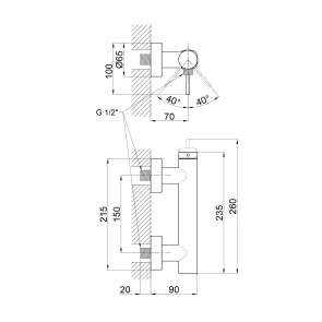 Змішувач для душу Qtap Robin QTROB4060102K Black Chrome №2