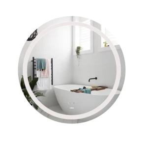 Дзеркало Lidz Aria R800 з LED-підсвічуванням Touch, з антизапотіванням, з димером, рег. яскравості LD78LR800 №1