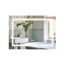 Дзеркало Lidz Kubis 800х600 з LED-підсвічуванням Touch, з антизапотіванням, з димером, рег. яскравості LD78LF9047400