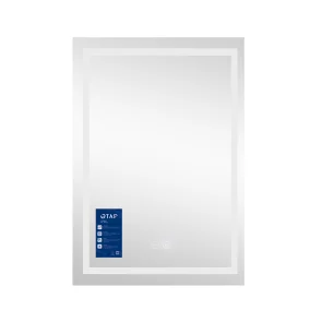Дзеркало Qtap Mideya (DC-F936) 500х800 з LED-підсвічуванням Touch, з антизапотіванням, з годинником, димером, рег. яскравості QT2078F936W №3