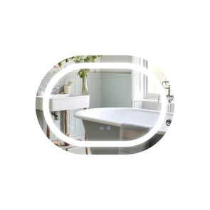 Дзеркало Qtap Gemini 650х900 з LED-підсвічуванням Touch, з антизапотіванням, з димером, рег. темп. кольору (3000-6500K) Reverse QT2578R6590 №1