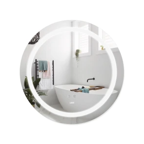 Дзеркало Lidz Aria R600 з LED-підсвічуванням Touch, з антизапотіванням, з димером, рег. яскравості LD78LR600 №1