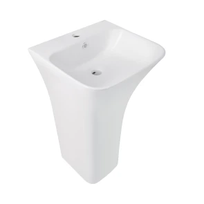 Раковина напольная моноблок Qtap Crow 445x420x840 White QT0511G315WN №1