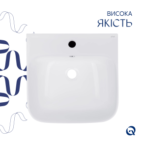 Раковина напольная моноблок Qtap Crow 445x420x840 White QT0511G315WN №5