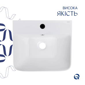 Раковина напольная моноблок Qtap Tern 440х380х830mm White QT1711G302WN №5