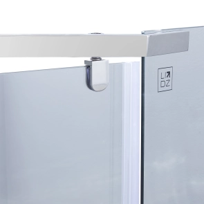 Душова кабіна Lidz Dozorca SC90x90.CRM.LOW.TR, скло прозоре 6 мм №4
