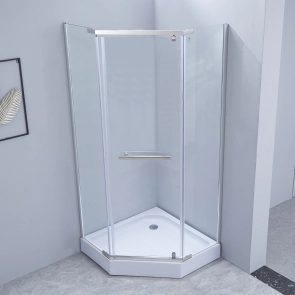 Душова кабіна Lidz Dozorca SC90x90.CRM.LOW.TR, скло прозоре 6 мм №8