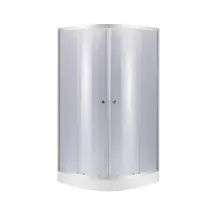 Душевая кабина Lidz Latwa SC80x80.SAT.LOW.GR, стекло тон. 4 мм + Lidz Душевой поддон KAPIELKA ST80x80x15