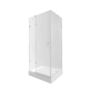 Набор Qtap душевая кабина Capricorn CRM1018RC6 Clear 2020x1000x800 мм + поддон Tern 301812C 100x80x12 см с сифоном №1