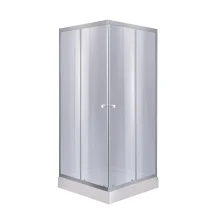 Душевая кабина Lidz Wawel SC80x80.SAT.LOW.GR, стекло тон. 4 мм + Lidz Душевой поддон KAPIELKA ST80x80х14