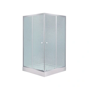 Набор Lidz душевая кабина Wawel SC80x80.SAT.LOW.FR, стекло Frost 4 мм + поддон Mazur №1