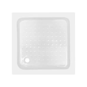 Lidz Wawel SC80x80.SAT.LOW.FR Душова кабіна квадратна, скло Frost 4 мм + Lidz Душовий піддон KAPIELKA ST80x80х14 №9