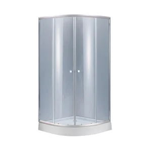 Душова кабіна Lidz Latwa SC90x90.SAT.LOW.GR, скло тон. 4 мм + Lidz Душовий піддон KAPIELKA ST90x90x15 №1