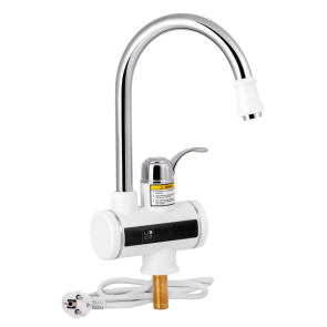 Проточный кран-водонагреватель кухонный для кухни Lidz Warm 058 LDWAR058WCR24985 White / Chrome №1