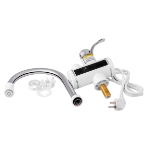 Проточный кран-водонагреватель кухонный для кухни Lidz Warm 058 LDWAR058WCR24985 White / Chrome №6