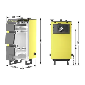 Котел твердопаливний сталевий Thermo Alliance Ferrum W V 5.0 FW 18 №2