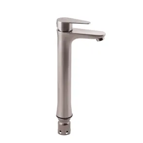Змішувач для раковини Lidz Vida 001FH високий (k35) LDVID001FHNKS34955 Nickel №1